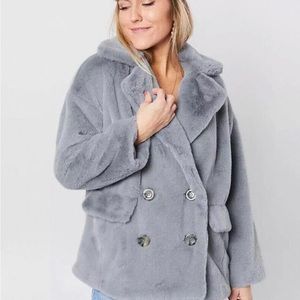 Free People Fuzzy Coat